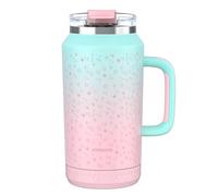 Hydraful 64 oz Tumbler with Handle and Straw - 100% Leak-Proof - Insulated Cup Reusable Stainless Steel Large Water Bottle Travel Mug for Gym, Hiking, and Camping - Gifts for Women Men Him Her