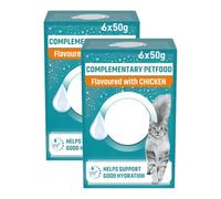 Hydralife Cat Supplements Chicken 6x50g - Pack of 2 - Advanced nutrition ingredients, supports gut health, boosts immunity & encourages hydration through great taste