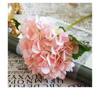 Hydrangea Artificial Flowers Cheap Silk Hydrangea Bride Bouquet Wedding Home New Year Decoration Accessories for Vase Plants Arrangement(Pink)