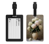 Hydrangea Bouquet in A Vase Luggage Tags Bag Travel Tag