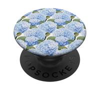 Hydrangea Coastal Grandmillenial Floral Nantucket Summer PopSockets Adhesive PopGrip