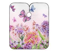 Hydrangea Flowers And Colorful Butterflies Haircut Capes Adjustable Hairdressing Apron Lightweight Hair Cutting Gown For Barbers Salon Beauty Shops 140X168Cm