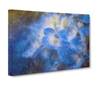Hydrangea Flowers Canvas Print | Gallery Wrapped 30mm Frame Wall Art | 24x16 inches | Ready to Hang | Modern Floral Picture | Living Room Bedroom Lounge Office