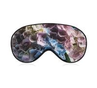Hydrangea Flowers in Vase Sleep Mask for Women Men Side Sleeper Eye Cover with Adjustable Strap Soft Breathable Blackout Mask Slip-Free Deep Sleeping Travel Essentials