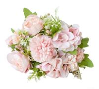 Hydrangea Peony Rose Silk Bouquet Collection for Wedding Ceremony Decor Photography Studio Setup and Minimalist Home Styling (I)