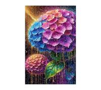 Hydrangea Rain Puzzle 150 Pieces, Fun Challenging Puzzle Games, Difficult Jigsaw Puzzles for Adults 150 Pieces