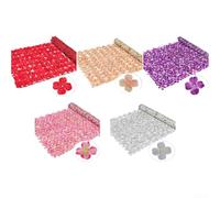 Hydrangea-Themed Artificial Fence for Garden Courtyard Wedding Backdrop Outdoor Indoor Floral Decoration Plastic Silk Flower (50 * 300cm pink)