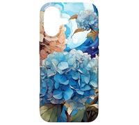 Hydrangea Watercolor Wildflower Pattern Graphic Case for iPhone 17