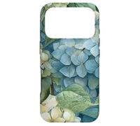 Hydrangea Watercolor Wildflower Pattern Graphic Case for iPhone 17 Pro
