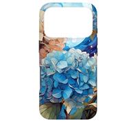 Hydrangea Watercolor Wildflower Pattern Graphic Case for iPhone 17 Pro