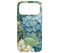 Hydrangea Watercolor Wildflower Pattern Graphic Case for iPhone 17 Pro Max