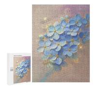 Hydrangea Wooden Puzzle 500 Pieces - Lush Floral Design for Adults, Charming Home Decor, Gift for Flower Enthusiasts, Finished Size 15 x 21 Inches