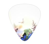 Hydrangeas Daisies Butterflies Fashion Colour Guitar Picks 12 Pack, For Acoustic Guitar Electric Guitar Ukulele