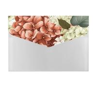 Hydrangeas File Folder, Plastic Accordion File Folders with 6 Pockets, Expanding File Organizer with Snap Closure, Portable Document Paper Organizer, Office Supplies Filing Folders