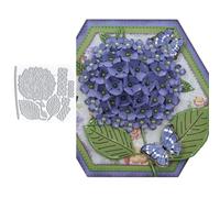 Hydrangeas Flower Die Cuts for Card Making, Plant Metal Cutting Dies for Paper Scrapbooking, DIY Stencils for Album Party Wedding Festivals Decoration