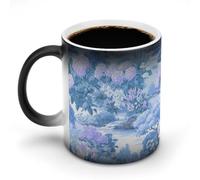 Hydrangeas Garden Coffee Cup Mugs with Handle Hot Changing