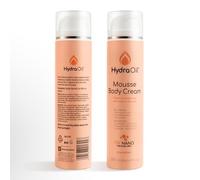 HydraOil Mousse Body Cream, 200ml, Non-Greasy Moisturiser with Essential Oils for Dry and Mature Skin, Stretch Mark Care