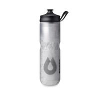 HydraPak Polar Sport Insulated Water Bottle - BPA-Free, Sport & Bike Squeeze Bottle with Handle (Pulse White, 700ml / 24oz)