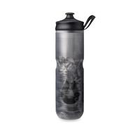 HydraPak Polar Sport Insulated Water Bottle - BPA-Free, Sport & Bike Squeeze Bottle with Handle (Pulse Black, 700ml / 24oz)