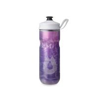 HydraPak Polar Sport Insulated Water Bottle - BPA-Free, Sport & Bike Squeeze Bottle with Handle (Pulse Purple, 600ml / 20oz)