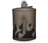 HydraPak Stow - Collapsible Backpacking Water Bottle (1 Liter) - BPA Free, Ultra Light, Spill-Proof Twist Cap - Mammoth Grey