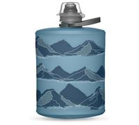 Hydrapak Stow Moutains (500mL) - Tahoe Blue - Foldable Water Bottle - Ultra Lightweight Foldable Travel Bottle Soft Bottle for Skiing, Hiking, Cycling or Climbing