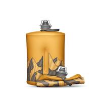 HydraPak Stow - Collapsible Backpacking Water Bottle (1 Liter) - BPA Free, Ultra Light, Spill-Proof Twist Cap - Golden Yellow