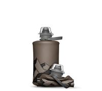 HydraPak Stow - Collapsible Backpacking Water Bottle (350ml) - BPA Free, Ultra Light, Spill-Proof Twist Cap - Mammoth Grey