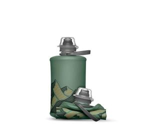 HydraPak Stow - Collapsible Backpacking Water Bottle (350ml) - BPA Free, Ultra Light, Spill-Proof Twist Cap - Sage Green