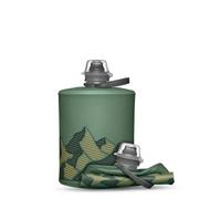 HydraPak Stow - Collapsible Backpacking Water Bottle (500ml) - BPA Free, Ultra Light, Spill-Proof Twist Cap - Sage Green