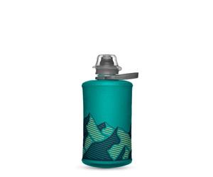 HydraPak Stow Collapsible Water Bottle (350ml, Glacier Blue) | BPA Free, Ultra Light, Spill-Proof Twist Cap, High Flow, Abrasion-Resistant, for Hiking, Camping, Backpacking, Skiing, Biking