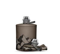 HydraPak Stow - Collapsible Backpacking Water Bottle (500ml) - BPA Free, Ultra Light, Spill-Proof Twist Cap - Mammoth Grey