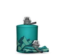 HydraPak Stow Folding Water Bottle (500 ml, Ice Blue) | Ultralight, Leak-proof, High Flow, Abrasion Resistant for Hiking, Camping, Backpacking, Skiing & Biking