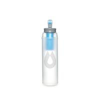 HydraPak UltraFlask+ 500ml - Filtered, Compressible Soft Flask Water Bottle for Hydration Vests and Running Packs with Integrated Water Filter (500ml / 17oz)