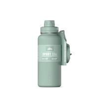 Hydrapeak 32oz Sport Insulated Water Bottle with Straw & Chug Lid, Leak & Spill Proof, Keeps Drinks Cold for 24 Hours, Hot for 12 Hours, Premium Stainless Steel Water Bottles (32oz, Seafoam)