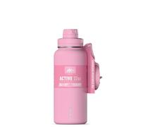 Hydrapeak 32oz Sport Insulated Water Bottle with Straw & Chug Lid, Leak & Spill Proof, Keeps Drinks Cold for 24 Hours, Hot for 12 Hours, Premium Stainless Steel Water Bottles (32oz, Pink)