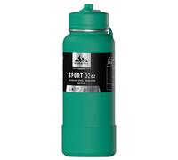 Hydrapeak 32oz Sport Insulated Water Bottle with Straw or Chug Lid, Leak & Spill Proof, Keeps Drinks Cold for 24 Hours, Hot for 12 Hours, Premium Stainless Steel Water Bottles (32oz, Kelly Green)