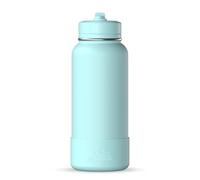 Hydrapeak 32oz Sport Insulated Water Bottle with Straw or Chug Lid, Premium Stainless Steel Water Bottles, Leak & Spill Proof, Keeps Drinks Cold for 24 Hours, Hot for 12 Hours (32oz, Alpine)