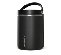 Hydrapeak 32oz Stainless Steel Vacuum Insulated Thermos Food Jar | Thermos for Hot Food and Cold Food, Wide Mouth Leak-Proof Soup Thermos for Adults, 10 Hours Hot and 16 Hours Cold (Black)