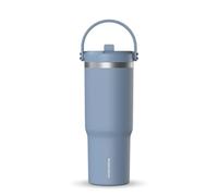 Hydrapeak Nomad 32 oz Tumbler with Handle and Straw Lid, Leakproof, Double Insulated, 32oz Cup Stainless Steel (Modern Blue)
