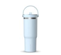Hydrapeak Nomad 32 oz Tumbler with Handle and Straw Lid, Leakproof, Double Insulated, 32oz Cup, Stainless Steel (Powder Blue)