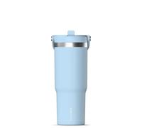 Hydrapeak Nomad 32oz Insulated Stainless Steel Travel Tumbler with Handle & Straw Lid, Leakproof, Cupholder Friendly, Keeps Drinks Cold 24 Hours, Reusable Bottle for Daily Hydration (Serenity Blue)