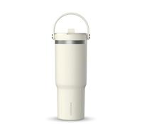 Hydrapeak Nomad 32oz Stainless Steel Double Insulated Drinking Cup with Handle and Straw Lid - Ivory