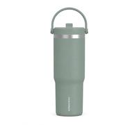 Hydrapeak Nomad 32oz Stainless Steel Insulated Travel Tumbler with Handle & Straw Lid, Leakproof, Cupholder Friendly, Back to School, College Dorm, Gym & Everyday Hydration, Cold 24 Hours (Seafoam)