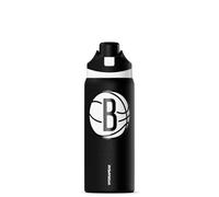 Hydrapeak x NBA Officially Licensed Brooklyn Nets Oasis 32 oz Water Bottle with Chug Lid Push Button, Stainless Steel Water Bottle No Straw, 32 oz Insulated Water Bottle