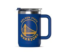 Hydrapeak x NBA Officially Licensed Golden State Warriors 18oz Insulated Coffee Mug with Lid, Stainless Steel Coffee Cup Insulated, BPA-Free Double Walled with Handle, Tea Mug