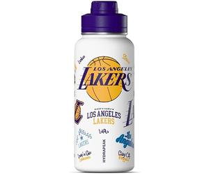 Hydrapeak x NBA Officially Licensed Los Angeles Lakers 32oz Active Water Bottle Chug Lid Stainless Steel Reusable Double Wall Celebrating The City Of Los Angeles