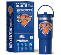Hydrapeak x NBA Officially Licensed New York Knicks 32oz Nomad Stainless Steel Tumbler with Handle and Straw Lid, Leakproof Water Bottle in Limited Edition Collector's Gift Box