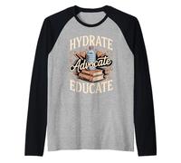 Hydrate Advocate Educate Special Ed Teacher Raglan Baseball Tee