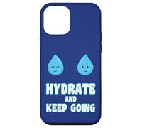 Hydrate and Keeps Going Motivation Fitness Hydration Design Case for iPhone 12 mini